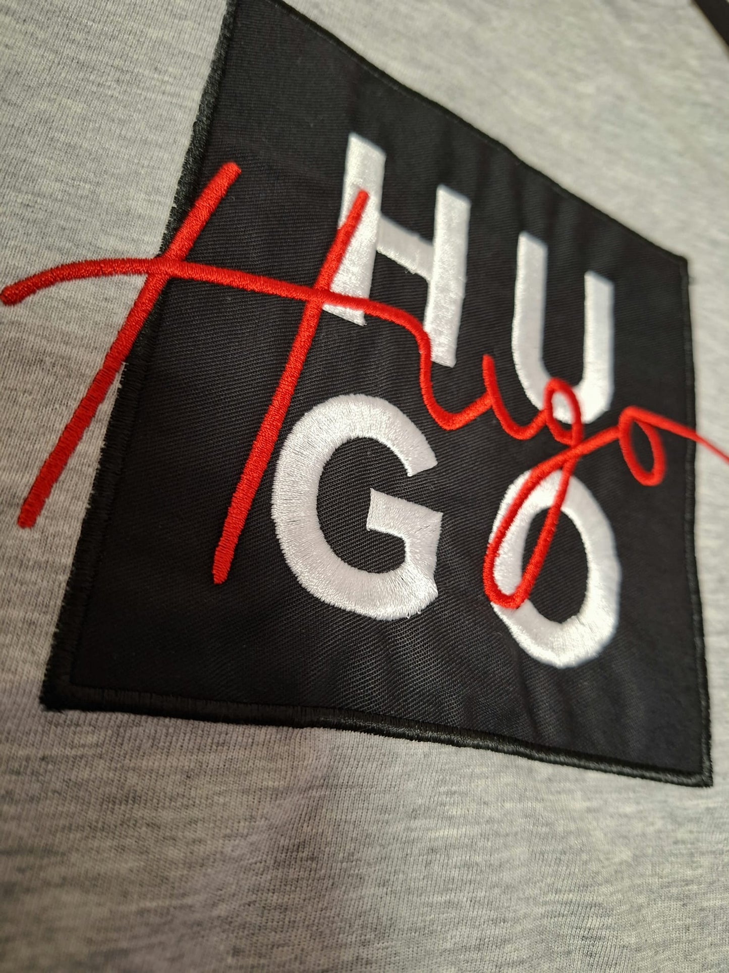 Camiseta HUGO BOSS Hombre Gris Jaspeado