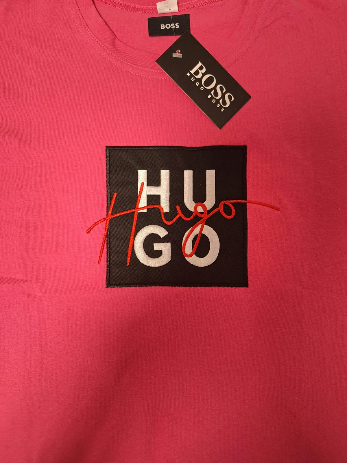Camiseta HUGO BOSS hombre rosa fucsia