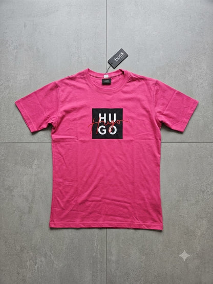 Camiseta HUGO BOSS hombre rosa fucsia