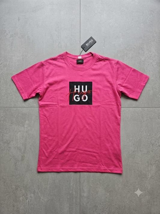 Camiseta HUGO BOSS hombre rosa fucsia