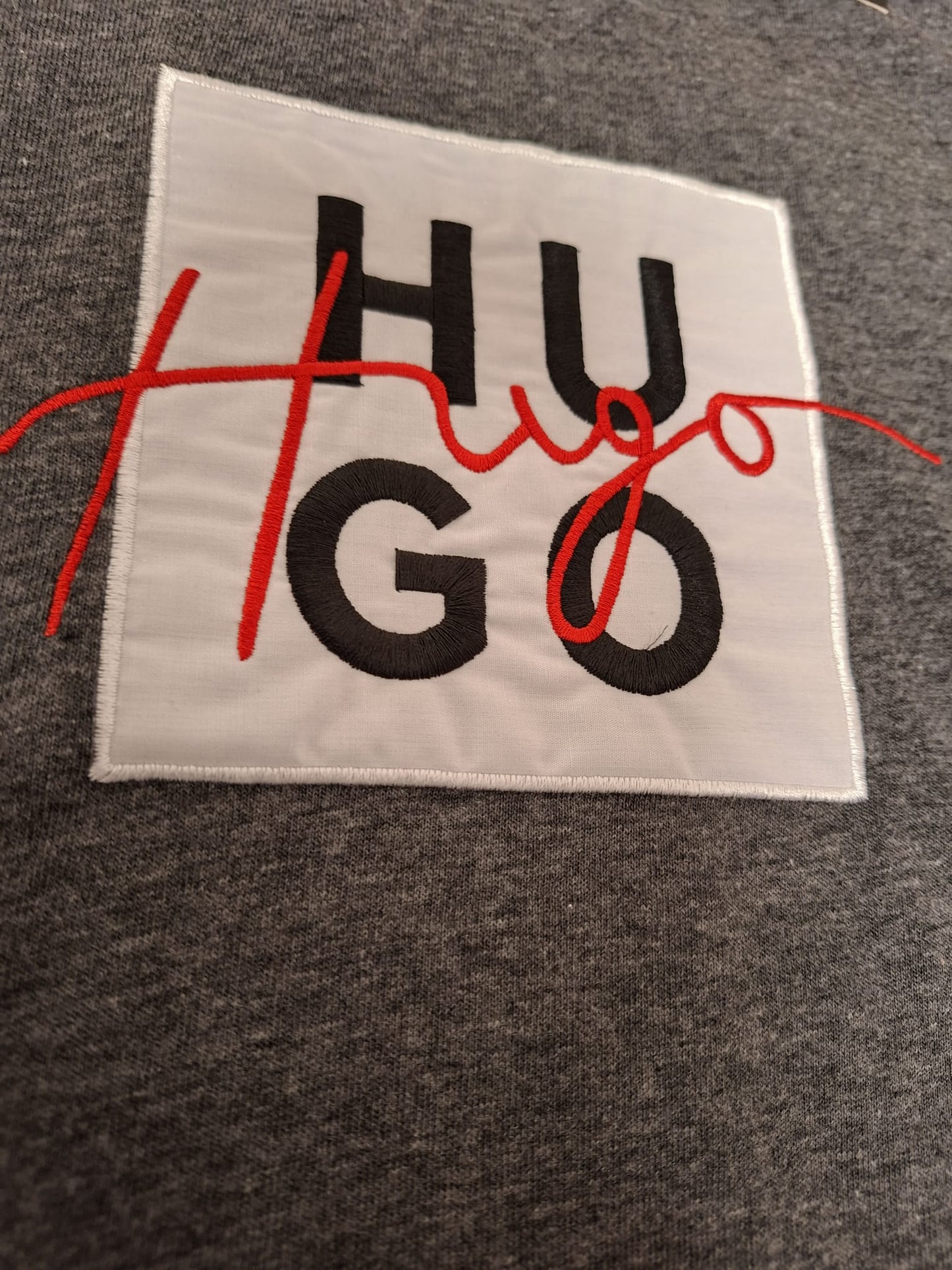 Camiseta HUGO BOSS hombre negro jaspeado