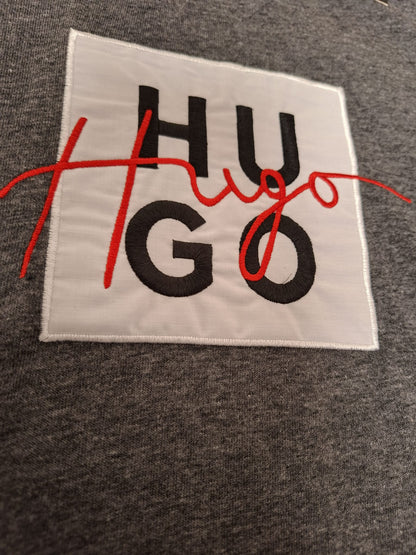 Camiseta HUGO BOSS hombre negro jaspeado