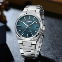 Reloj CURREN de hombre con esfera azul y brazalete de acero inoxidable