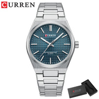 Reloj CURREN azul y plata con su estuche de regalo