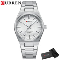Reloj CURREN plateado con su estuche de regalo